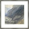 The Valley Of Lauterbrunnen Framed Print