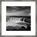 The Waterfall Of The Ancient Gods Framed Print