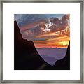 The Window At Sunset, Big Bend National Park, Texas Framed Print
