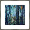 The World Between The Trees Framed Print