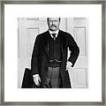 Theodore Roosevelt In His Office Framed Print