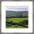 This Is The Day Framed Print