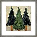 Three Pines Framed Print