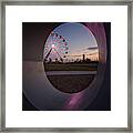 Through The O In Okc Framed Print