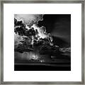 Thundercloud And Moonlight Framed Print
