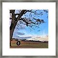 Tire Swing Tree Framed Print