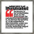 Title Ix 40 Years Of Change Sports Illustrated Cover Framed Print