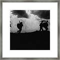 To The Trenches Framed Print