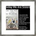 Today We Are Sisters Paintoem Framed Print
