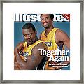 Together Again But Where Do Shaq And Kobe Go From Here Sports Illustrated Cover Framed Print