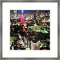 Tokyo Tower And Cityscape At Night Framed Print