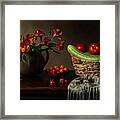 Tomatoes And Cucumbers Framed Print