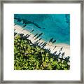 Top Down View Of Tropical Landscape Framed Print