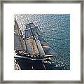 Topsail Schooner Under Full Sail Framed Print