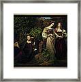 Torquato Tasso And The Two Leonores By Karl Ferdinand Sohn Framed Print