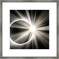 Total Solar Eclipse And Sunstar Framed Print
