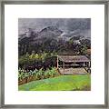 Touch The Clouds - At Ott Farms And Vineyard Framed Print