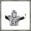 Touchdown Nick Foles To Corey Clement Framed Print
