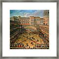 Tournament In A Court Of The Vatican Framed Print