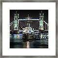 Tower Bridge And Hms Belfast Framed Print