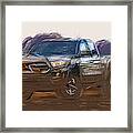 Toyota Tacoma Trd Off Road Draw Framed Print