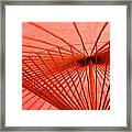 Traditional Japanese Umbrella At Nikko Framed Print