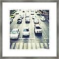 Traffic Jam In Bangkok Framed Print