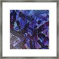 Transitions With Blue And Magenta Framed Print