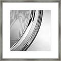 Transparent Curve Glass -  Crystal Framed Print