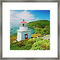 Trinidad Lighthouse Northern Calif Framed Print