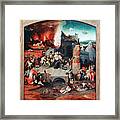 Triptych Of The Temptation Of St Framed Print