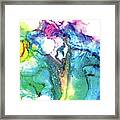 Tropical Swirls Framed Print