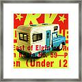 Truck With A Camper Framed Print