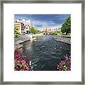 Truckee River Downtown Reno Framed Print