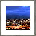 Tucson Cloudy Twilight Framed Print