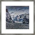 Tunnel View In Winter Framed Print