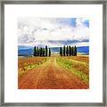 Tuscan Road Framed Print
