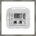 Tv Breakfast Framed Print