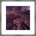 Twilight At White Pocket Framed Print