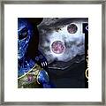 Twin Moons Framed Print