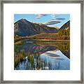 Twin Peaks, Twin Lakes, Colorado Framed Print