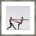 Two Dancers Holding Hands Framed Print