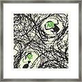 Two People Surrounded By Scribbles Framed Print