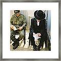 Two Soldiers Framed Print