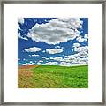Two Toned Hill In The Flint Hills Framed Print