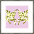 Two Winged Horses Framed Print