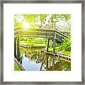 Typical Bridge In Giethoorn, Netherlands Framed Print