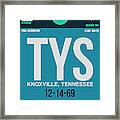 Tys Knoxville Luggage Tag Ii Framed Print