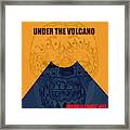 Under The Volcano Minimal Book Cover Art Framed Print