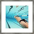 Underwater Swimmer Framed Print